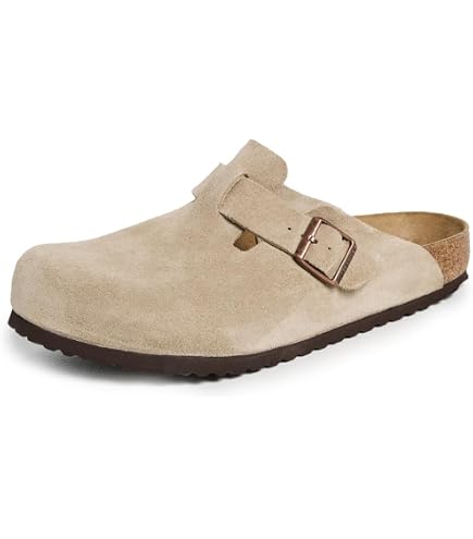 Amazon.com: Birkenstock Men's Boston Soft Footbed Clogs, Mink, 10